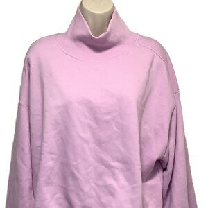 NWT Pilcro Mock Turtleneck Crop Sweatshirt Size: 1X